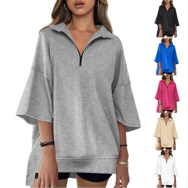 Streetwear Brand Collection - Długa bluza damska z dekoltem w