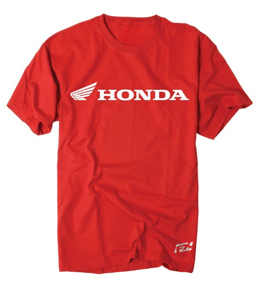 Streetwear Clothing Brand Logo - Męska koszulka Honda, bawełniana, z krótkim