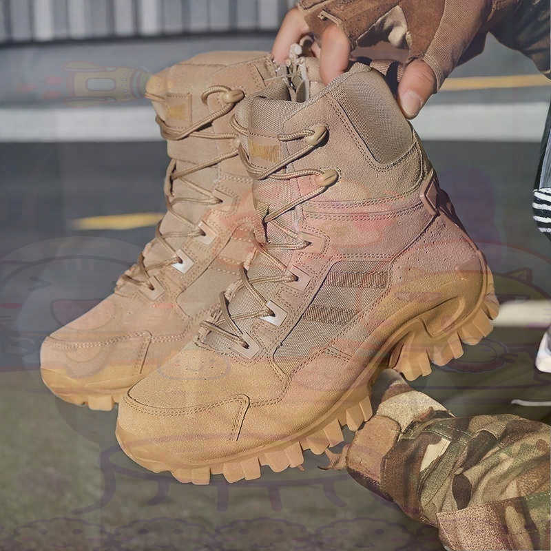Streetwear Brand Collection - Tan Long Barrel Deadlift Casual Sneakers