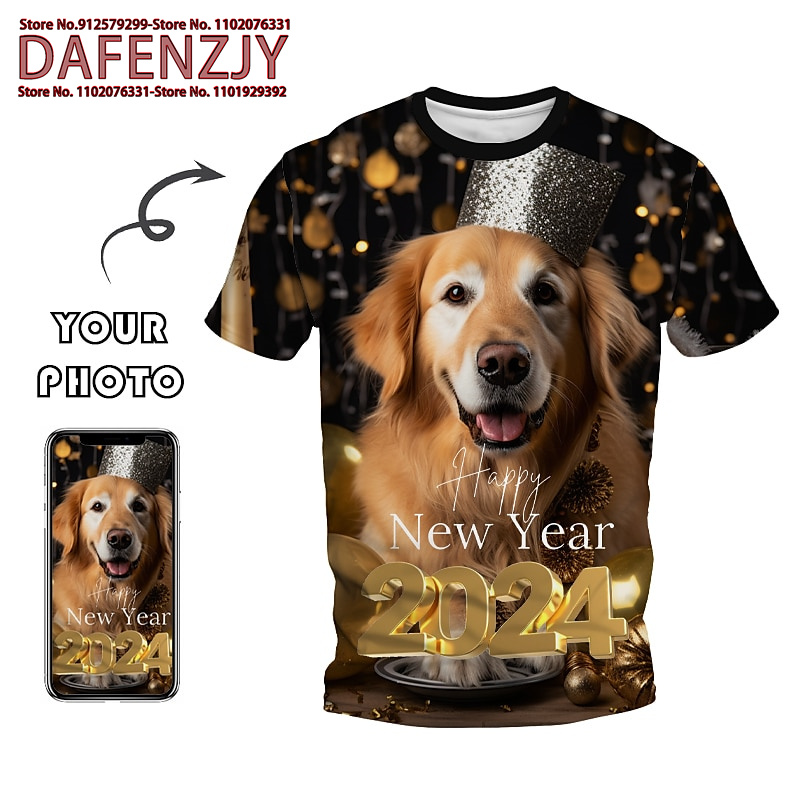 Custom Funny Pet Photo 3D All  – Streetwear Brand T Shirt recenzja i cena
