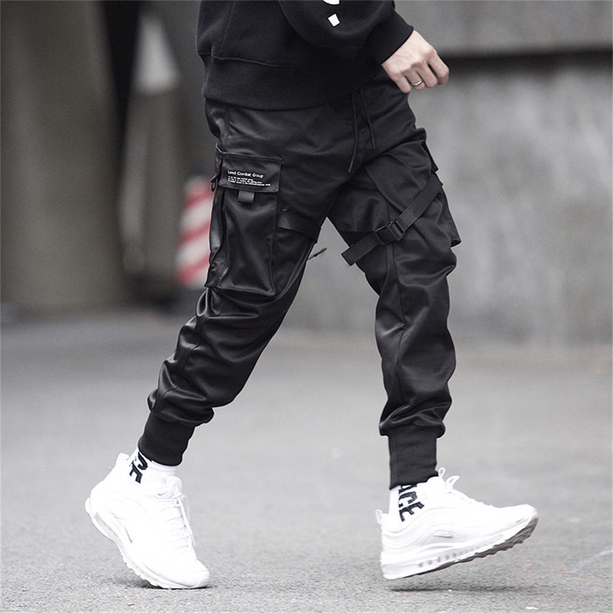 Czarne spodnie Cargo w stylu h – Streetwear Brand For Men recenzja i cena