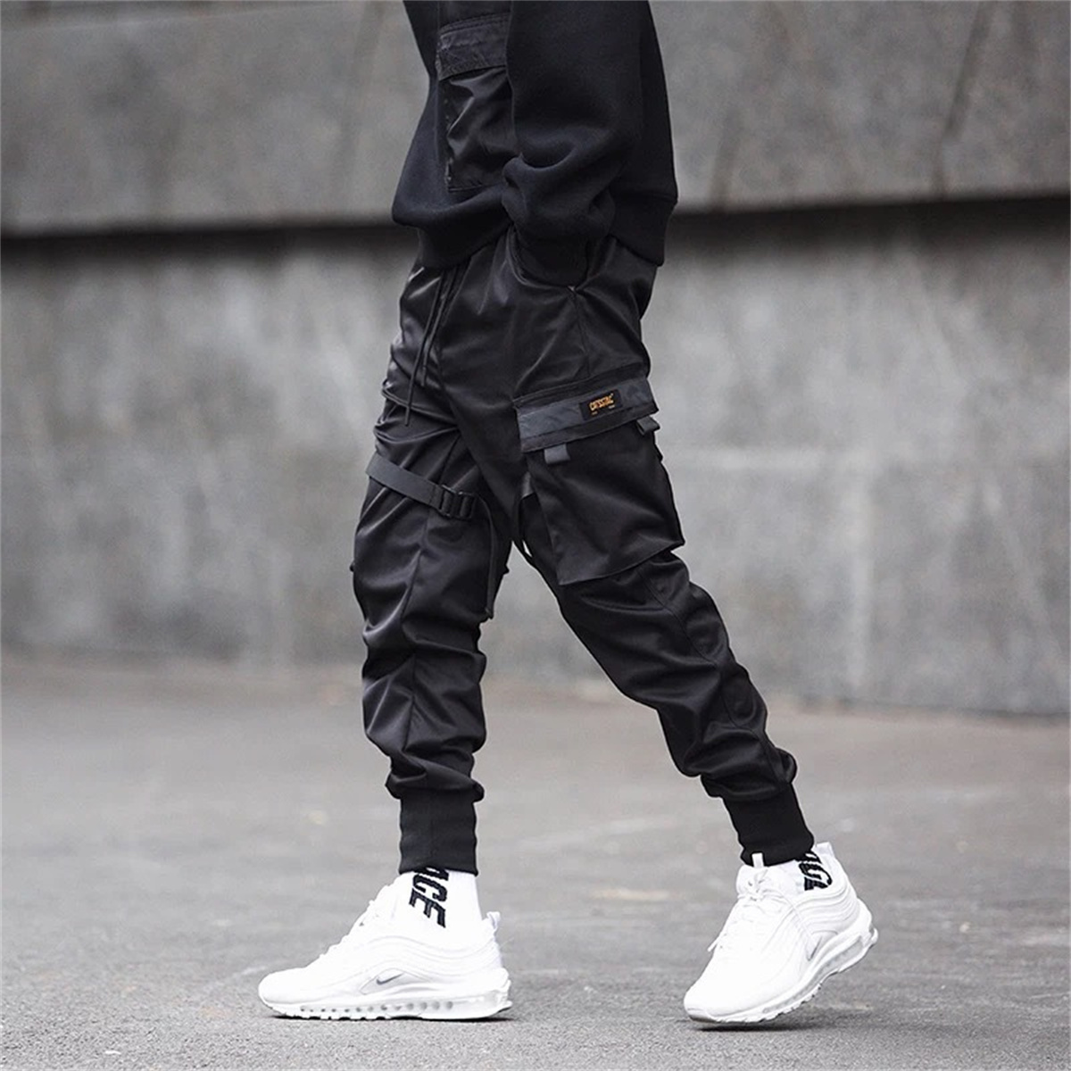 Czarne spodnie Cargo w stylu h – Streetwear Brand For Men recenzja i cena